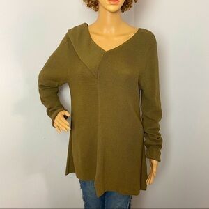 Fever Asymmetrical V-Neck Sweater – Size Medium
